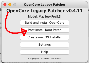 openCore Legacy Patcher MacBook Pro 2011 Graphics acceleration